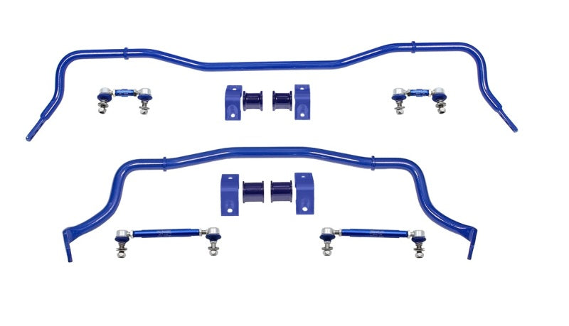 SuperPro 2015 Ford Mustang GT Front / Rear 35mm F/25mm R Adj. Sway Bar and Link Set