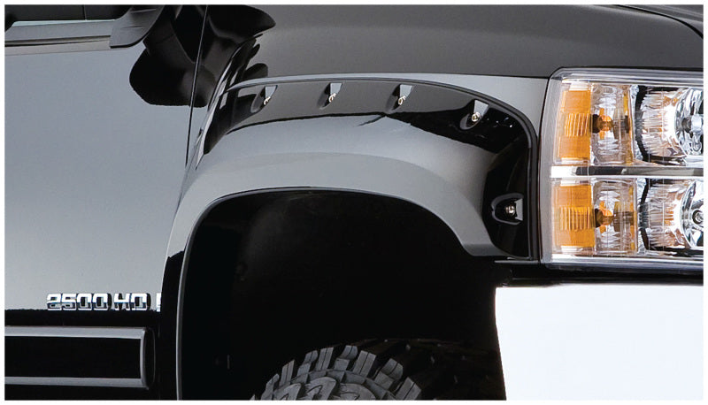 Élargisseurs de benne Bushwacker 07-13 Chevy Silverado 1500 Fleetside style découpé 4 pièces 78,7/97,6 po - Noir