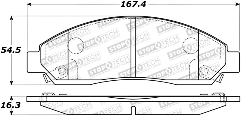 Plaquettes de frein StopTech Street