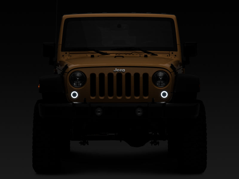 Clignotants à LED Raxiom 07-18 Jeep Wrangler JK Axial Series avec halo (fumé)