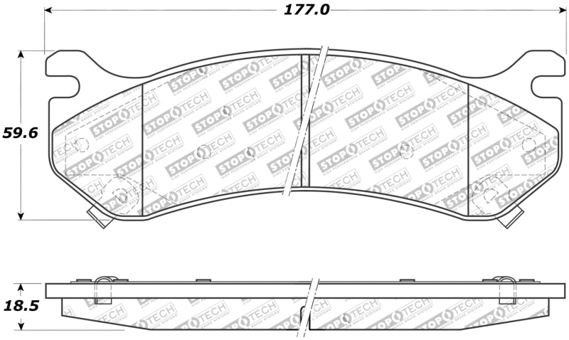 Plaquettes de frein arrière StopTech Street 99-13 Chevrolet Silverado 2500