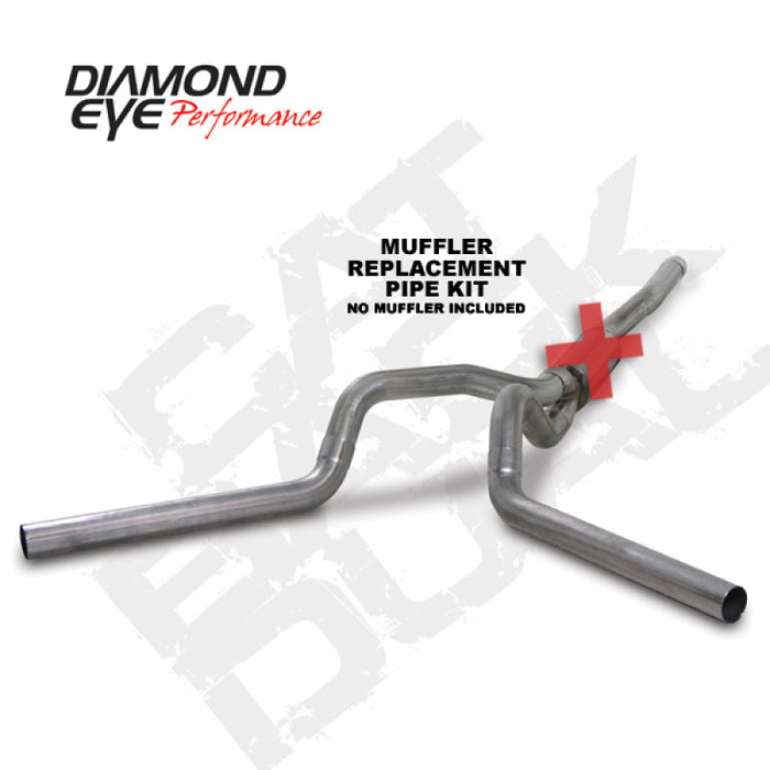 KIT Diamond Eye 4 po CB MFLR TUYAU DE RÉPARATION DOUBLE SS : 2006-2007.5 CHEVY/GMC 6,6 L 2500/3500