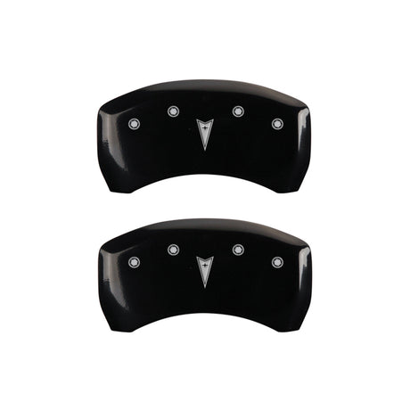 Couvre-étriers MGP 4 98-02 Pontiac Firebird (Ex WS6) Avant Pontiac Arrière Arrow Blk Finish Silver Char
