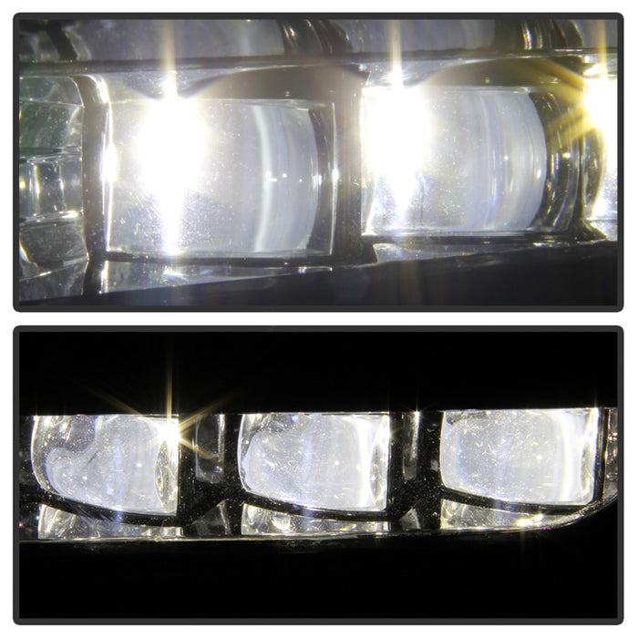 Feux antibrouillard à LED OEM Spyder 18-19 Honda Accord Sedan avec interrupteur d'ajustement OEM - Transparent (FL-HA2018-4D-LED-C)