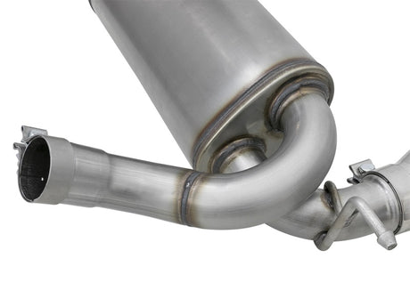 Échappement arrière aFe Rebel Series 2,5 pouces 409 SS avec embouts polis 07+ Jeep Wrangler (JK) V6 3,6 L/3,8 L