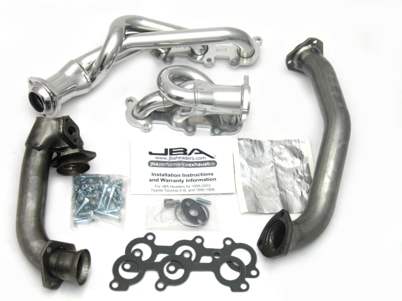 JBA 01-04 Toyota 3,4 L V6 sans EGR 1-1/2 po primaire Silver Ctd Cat4Ward