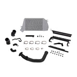Kit de refroidisseur intermédiaire à montage supérieur Mishimoto pour Subaru WRX 2015 - Refroidisseur poli et tuyaux noirs