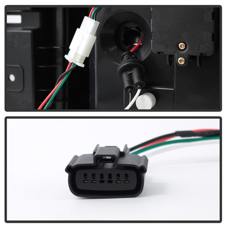 Feux arrière à LED Spyder Chevy Tahoe / Suburban 15-17 - Fumée noire (ALT-YD-CTA15-LED-BSM)