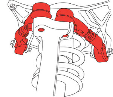 Kit de bras de suspension supérieur de course réglable avant SPC Performance pour Audi A4/S4/RS4 98-08 / VW Passat 98-05
