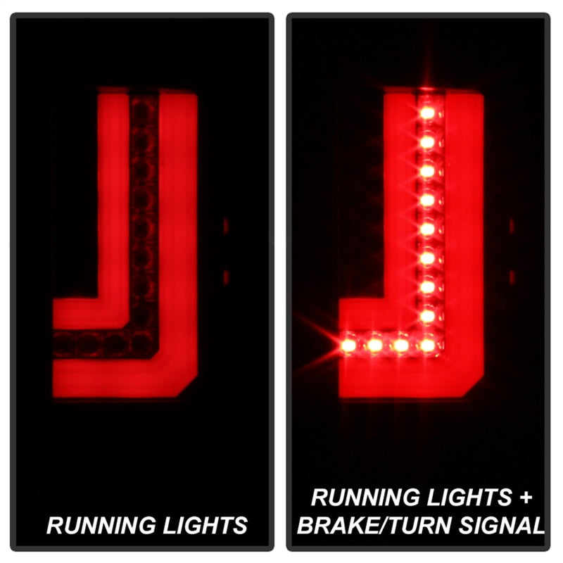 Feux arrière à DEL pour GMC Sierra 2016-2017 Spyder - Fumée noire ALT-YD-GS16-LED-BSM