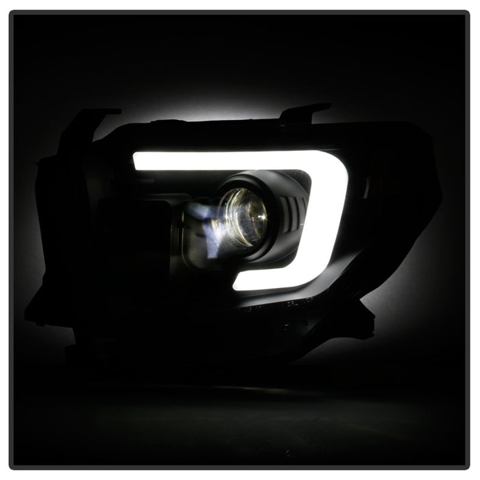 Phares de projecteur à barre lumineuse Spyder 14-17 Toyota Tundra (SR/SR5) - LED - Noir PRO-YD-TTU14AP-BK