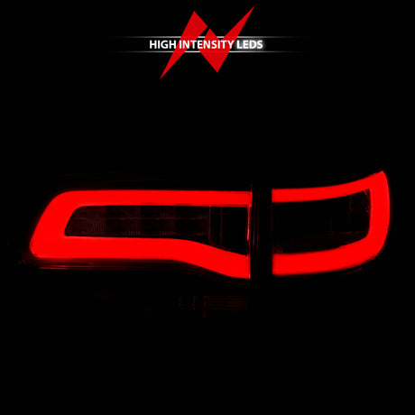 Feux arrière à LED ANZO 2014-2016 Jeep Grand Cherokee Rouge/Clair