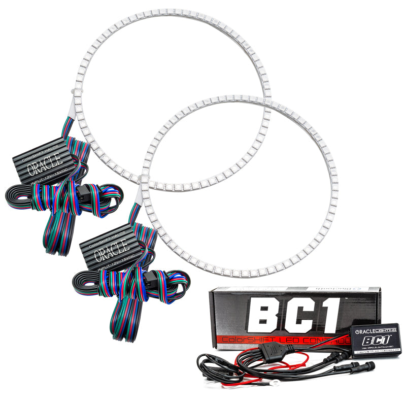 Kit Halo Oracle Jeep Wrangler 07-17 - ColorSHIFT avec contrôleur BC1 VOIR LA GARANTIE