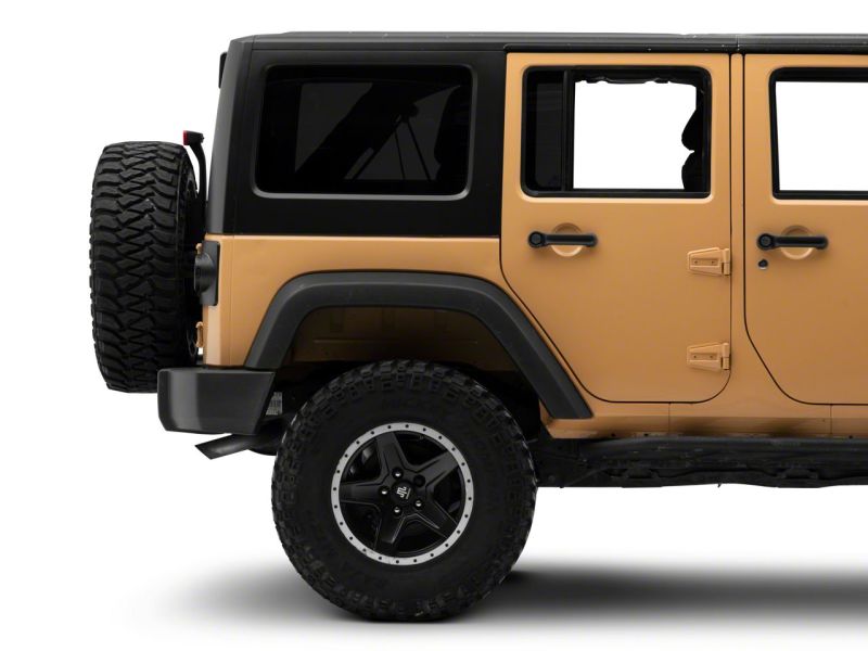 Feux arrière à LED Raxiom 07-18 Jeep Wrangler JK Axial Series Halo - Boîtier noir (lentille transparente)