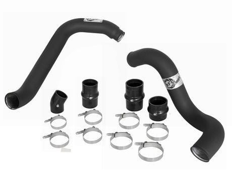 Tubes latéraux chauds et froids de refroidisseur intermédiaire aFe Bladerunner 3 pouces pour camions diesel Ford 03-07 V8-6.0L (td)
