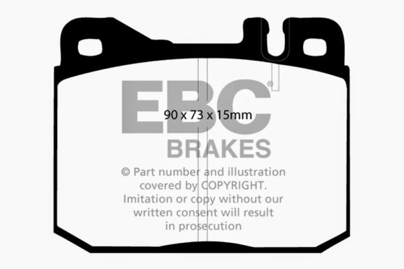 Plaquettes de frein avant EBC 76-79 Mercedes-Benz 230 Ultimax2