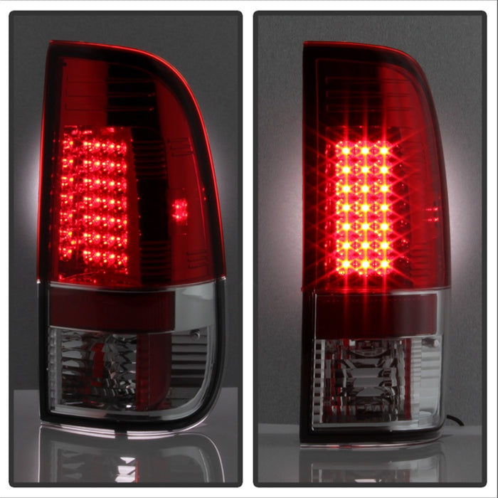 Feux arrière LED Spyder Ford F150 côté 97-03/F250/350 Duty 99-07 Rouge Clair ALT-YD-FF15097-LED-RC