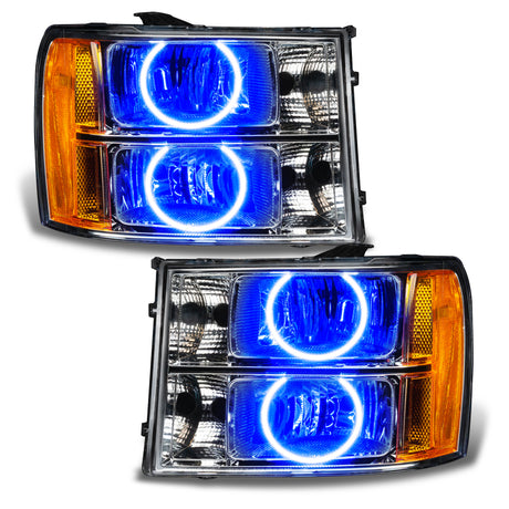 Phares à DEL pré-assemblés Oracle Lighting 07-13 GMC Sierra - Bleu VOIR LA GARANTIE