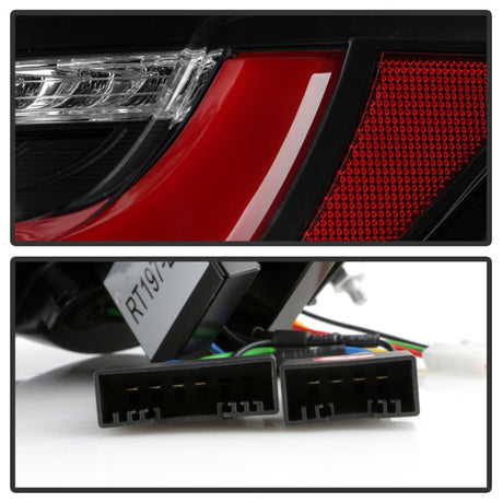 Feux arrière Spyder à LED pour BMW Série 3 F30 2012-2018 (ALT-YD-BMWF3012-SEQ-BK) - Noir