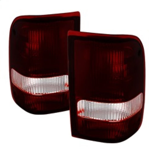 Xtune Ford Ranger 93-97 OE Style Tail Lights Red Smoked ALT-JH-FR93-OE-RSM