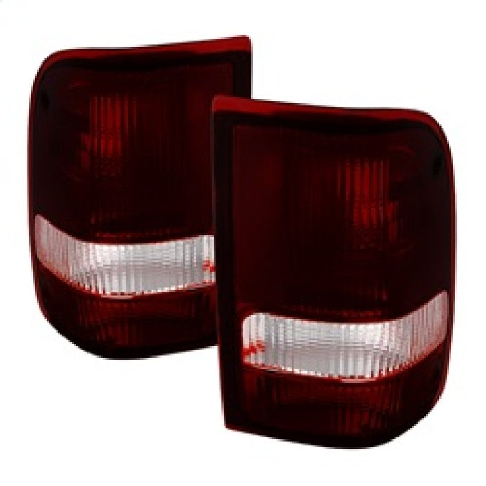 Feux arrière Xtune Ford Ranger 93-97 style OE Rouge fumé ALT-JH-FR93-OE-RSM