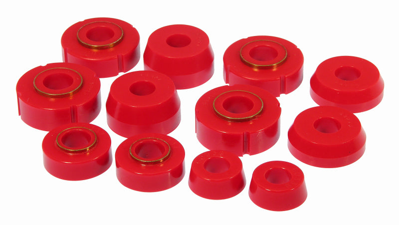 Support de carrosserie Prothane 66-79 Ford F100-350 2 roues motrices - Rouge