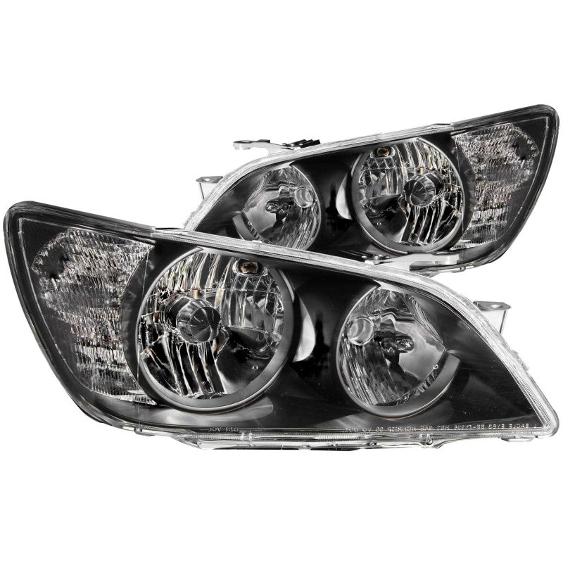 Phares en cristal ANZO 2001-2005 Lexus Is300 Noir