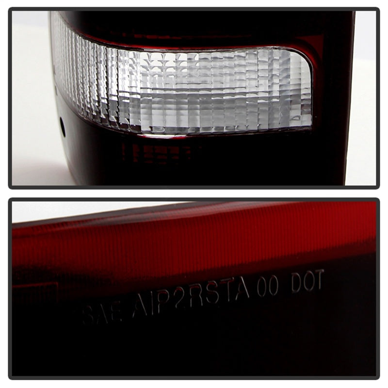 xTune Ford Ranger 93-97 OE Style Tail Lights Red Smoked ALT-JH-FR93-OE-RSM