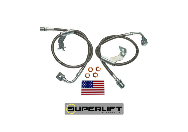 Superlift 1987 GM Pickup/87-91 Blazer/Suburban avec kit de levage 4-6 pouces (paire) Flexibles de frein pare-balles