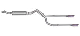 Échappement double à double séparation Cat-Back de 2,5 pouces pour Dodge Ram 1500 SLT 4,7 L de Gibson 02-05 - Acier inoxydable