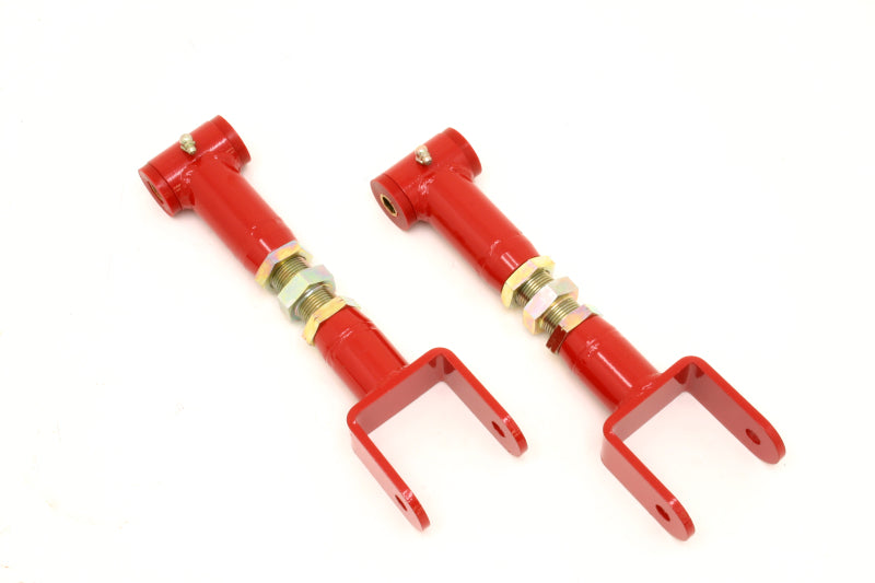 Bras de suspension supérieurs de carrosserie BMR 91-96, longueur standard réglable sur véhicule (polyuréthane) - Rouge