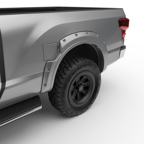 Élargisseurs d'ailes boulonnés EGR 16+ Nissan Titan XD - Ensemble - Platine liquide métallisé