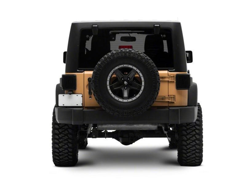 Feux arrière à LED Raxiom 07-18 Jeep Wrangler JK Axial Series Carver - Boîtier noir (lentille fumée)