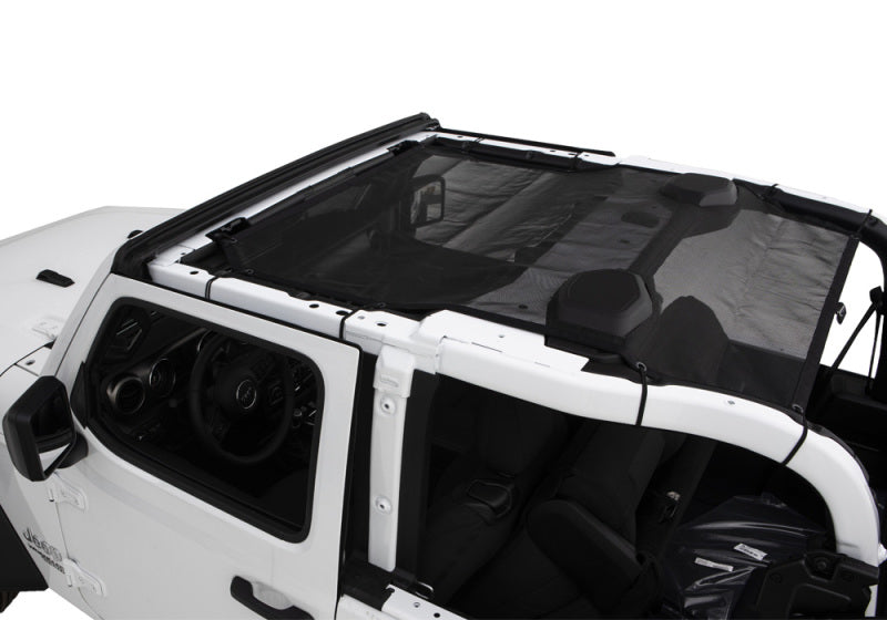 Jeep Wrangler (JL) Sport 2 portes Rampage 2018-2019 - Toit pare-soleil en maille - Noir