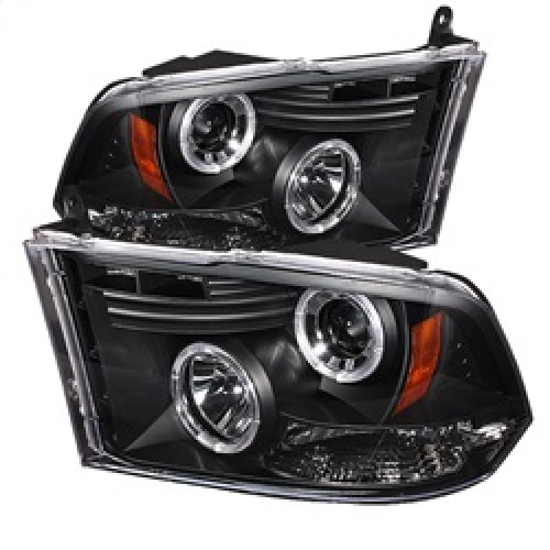 Phares de projecteur Spyder Dodge Ram 1500 09-14 10-14 Halogène-LED Halo LED - Noir PRO-YD-DR09-HL-BK