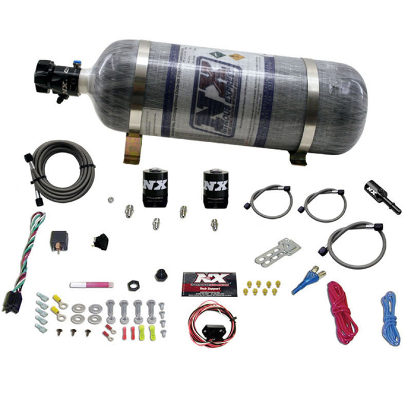 Kit de protoxyde d'azote à buse unique Dodge Hemi/SRT8 Fly By Wire (35-150 CV) avec bouteille composite