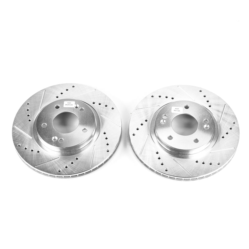 Power Stop 01-06 Hyundai Santa Fe Front Evolution Drilled & Slotted Rotors - Pair