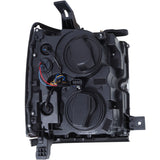 Phares de projecteur ANZO 15-17 Chevrolet Silverado 2500HD / 3500HD Noir avec bordure noire