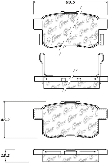 Plaquettes de frein arrière StopTech Sport Performance pour Honda Accord 11-17