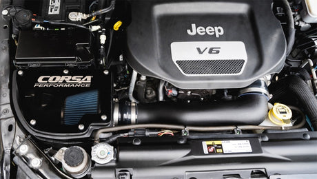 Corsa 2012-2018 Jeep Wrangler JK 3.6L V6 Cold Air Intake with MaxFlow 5 Oiled Filter
