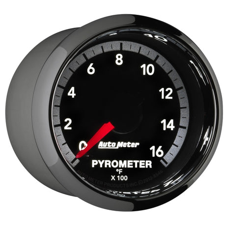 Jauge électronique Autometer Gen4 Dodge Factory Match 52,4 mm à balayage complet 0-1600 degrés F EGT/pyromètre