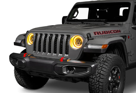 Phares à DEL haute puissance Oracle Jeep Wrangler JL/Gladiator JT 7 po (paire) - Dynamique VOIR LA GARANTIE