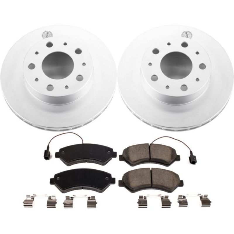 Power Stop 14-19 Ram ProMaster 1500 Front Z17 Evolution Geomet Coated Brake Kit