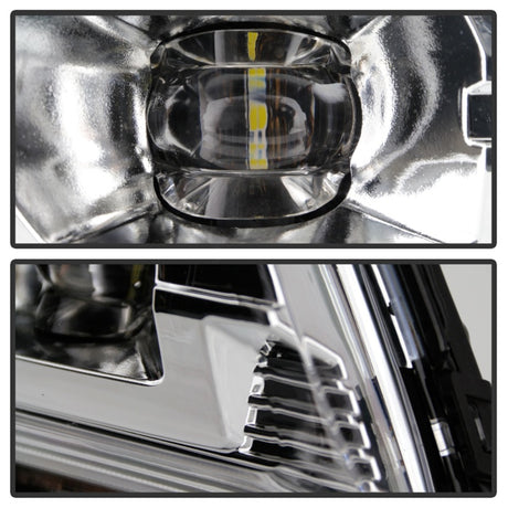 Feu antibrouillard à LED de style OEM Spyder 19-20 Chevy Silverado 1500 avec interrupteur - Transparent (ne convient pas au RPO U12)