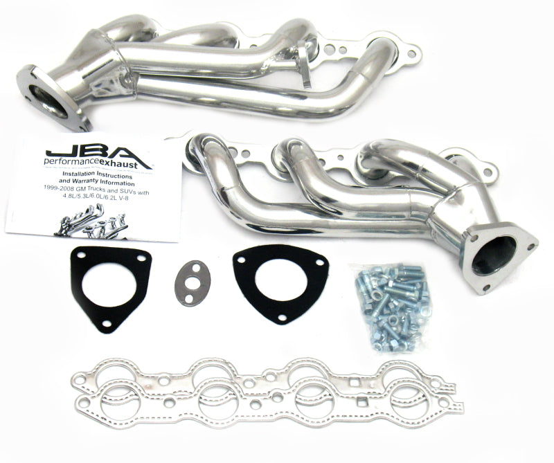 JBA 99-02 GM Truck 6.0L LS sans AIR avec EGR 1-5/8 po primaire Silver Ctd Cat4Ward Header