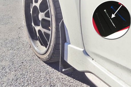 Bavette garde-boue Rally Armor 12-18 Hyundai Veloster noire UR avec logo blanc