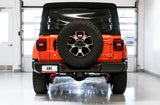 AWE Tuning 2018+ Jeep Wrangler JL/JLU Tread Edition Double échappement arrière - Embouts noirs diamantés