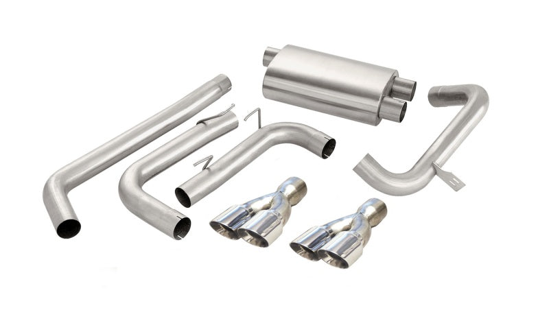 Corsa 98-02 Chevrolet Camaro Cabriolet Z28 5.7L V8 LS1 Échappement sport poli Cat-Back