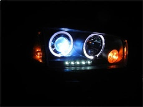 Phares de projecteur Spyder Dodge Charger 06-10 Modèle halogène - LED Halo LED Chrm PRO-YD-DCH05-LED-C