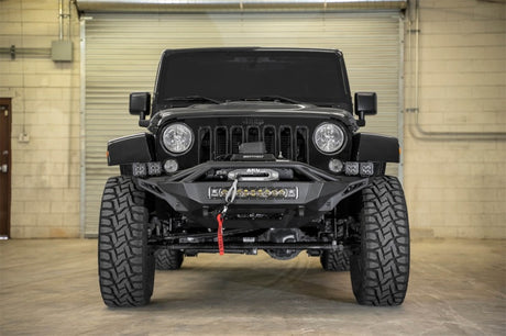 Pare-chocs avant Addictive Desert Designs 07-18 Jeep Wrangler JK Stealth Fighter avec support de treuil